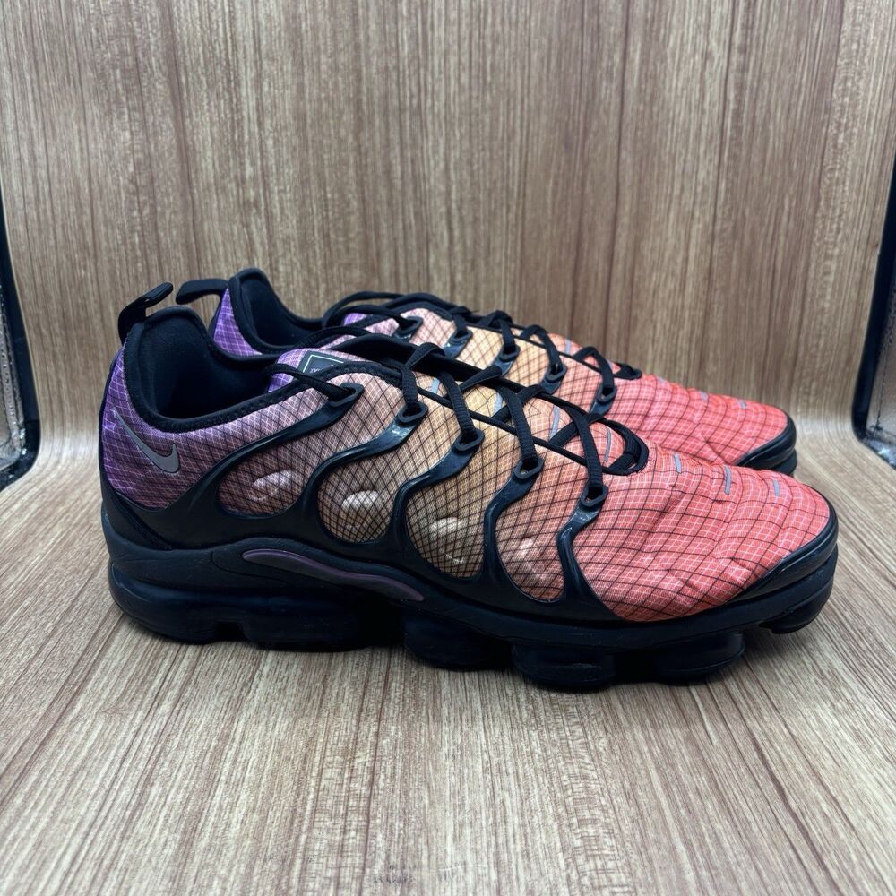 Nike Air‎ VaporMax Plus Grid Sunset Multicolor 924453-604 Mens Size 14 Sneakers